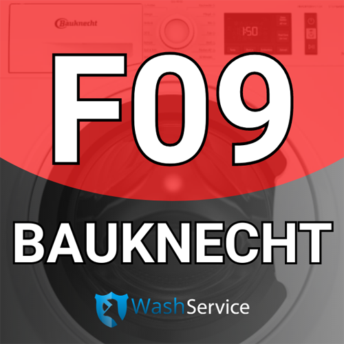 Помилка F09 у пральній машині Bauknecht (Баухнет)