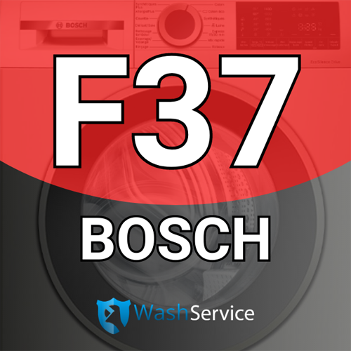 Ошибка F37 в стиральной машине Bosch (Бош)