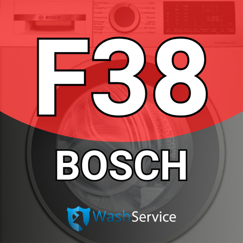 Ошибка F38 в стиральной машине Bosch (Бош)