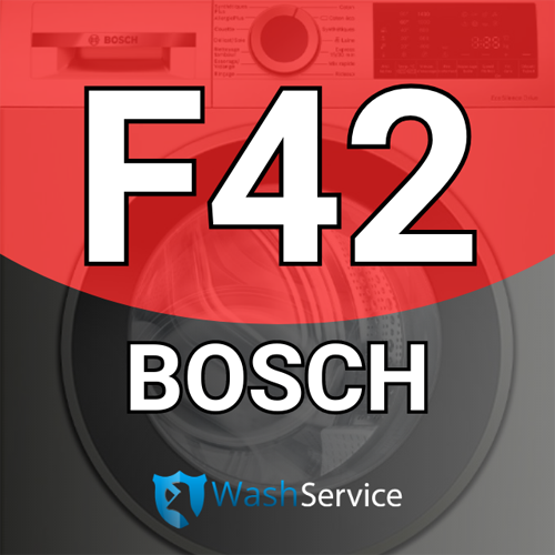 Ошибка F42 в стиральной машине Bosch (Бош)