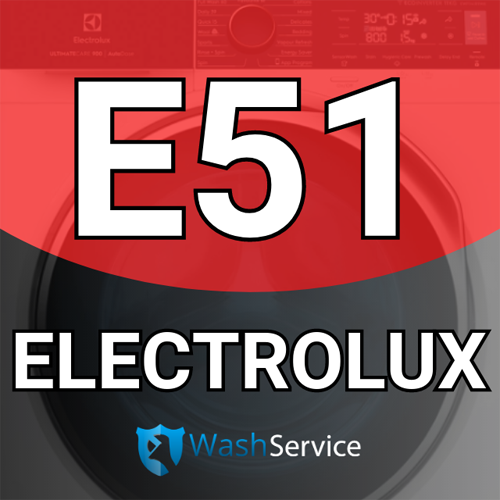 Помилка Е51 у пральній машині Electrolux (Електролюкс)