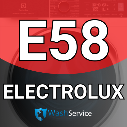 Помилка Е58 у пральній машині Electrolux (Електролюкс)