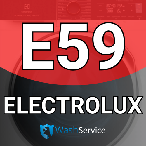 Помилка Е59 у пральній машині Electrolux (Електролюкс)