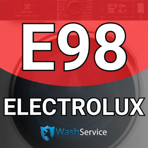 Помилка Е98 у пральній машині Electrolux (Електролюкс)