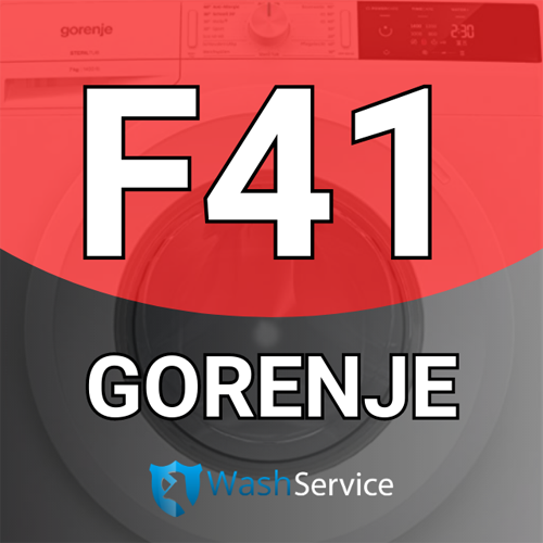 Помилка F41 у пральній машині Gorenje (Гореньє)