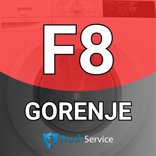 Помилка F8 у пральній машині Gorenje (Гореньє)