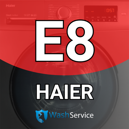 Помилка E8 у пральній машині Haier (Хайер)