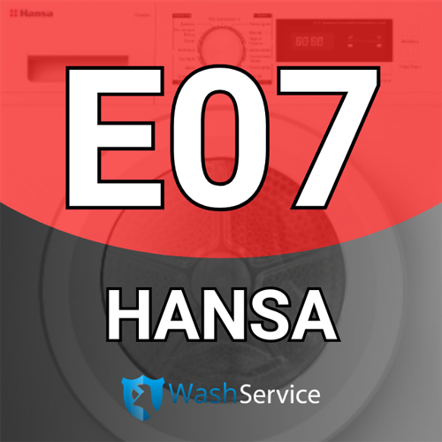 Ошибка Е07 в стиральной машине Hansa (Ханса)