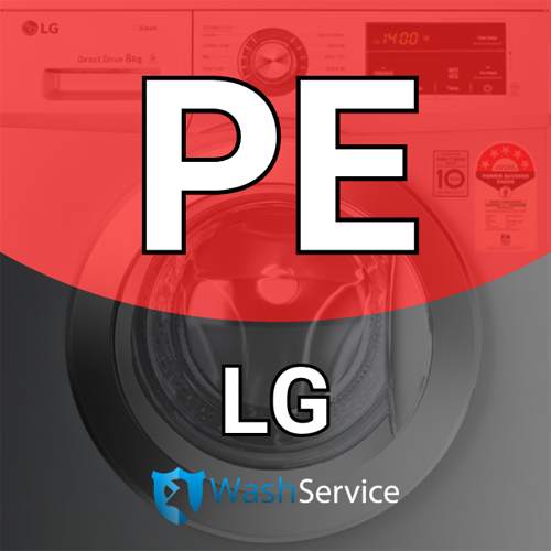 Помилка РE у пральній машині LG (ЛДЖ)