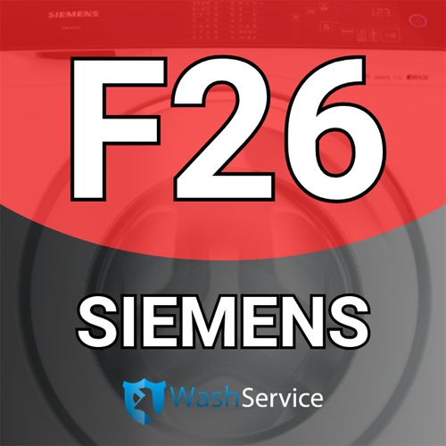 Ошибка F26 в стиральной машине Siemens (Сименс)