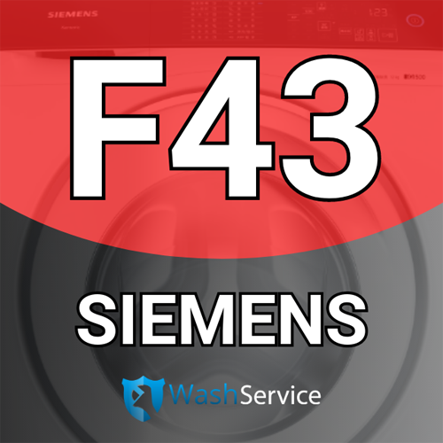 Ошибка F43 в стиральной машине Siemens (Сименс)