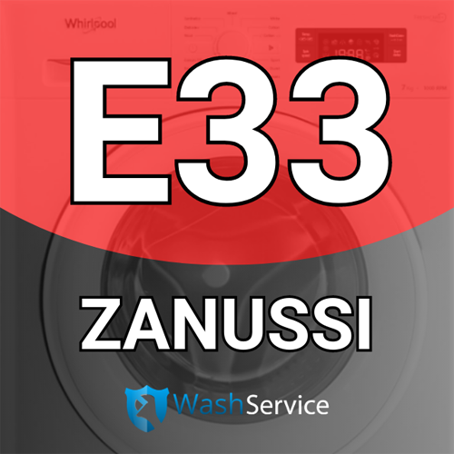 Помилка E33 у пральній машині Zanussi (Зануссі)