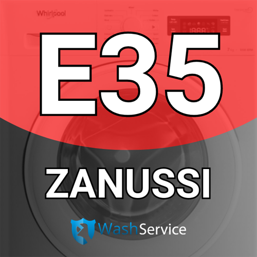 Помилка E35 у пральній машині Zanussi (Зануссі)
