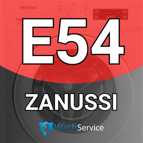 Помилка E54 у пральній машині Zanussi (Зануссі)