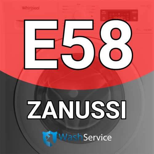 Ошибка E58 в стиральной машине Zanussi (Занусси)