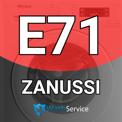 Ошибка E71 в стиральной машине Zanussi (Занусси)