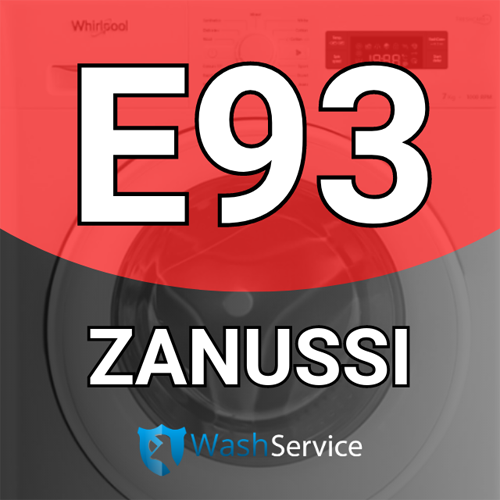 Помилка E93 у пральній машині Zanussi (Зануссі)