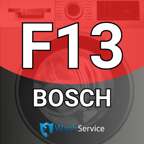 Картинка Ошибка F13 в стиральной машине Bosch